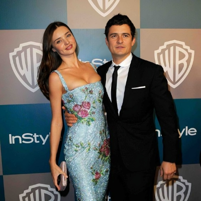Miranda Kerr with her ex-husband Orlando Bloom.